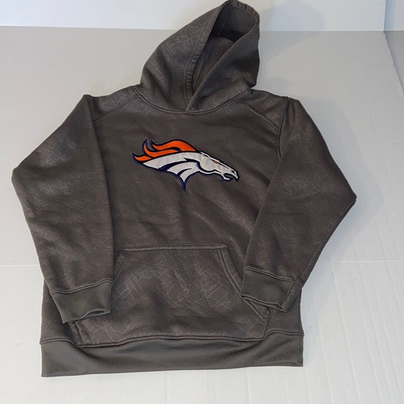 NFL Other - NFL Team Apparel Youth 10 / 12 Denver Bronco Gray Hoodie